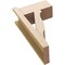 Ekena Millwork 8-in W x 16-in D x 28-in H Funston Block Rough Cedar Woodgrain TimberThane Outlooker, Primed Tan OUTUR080X16X28FST44RCPR - alternate 5